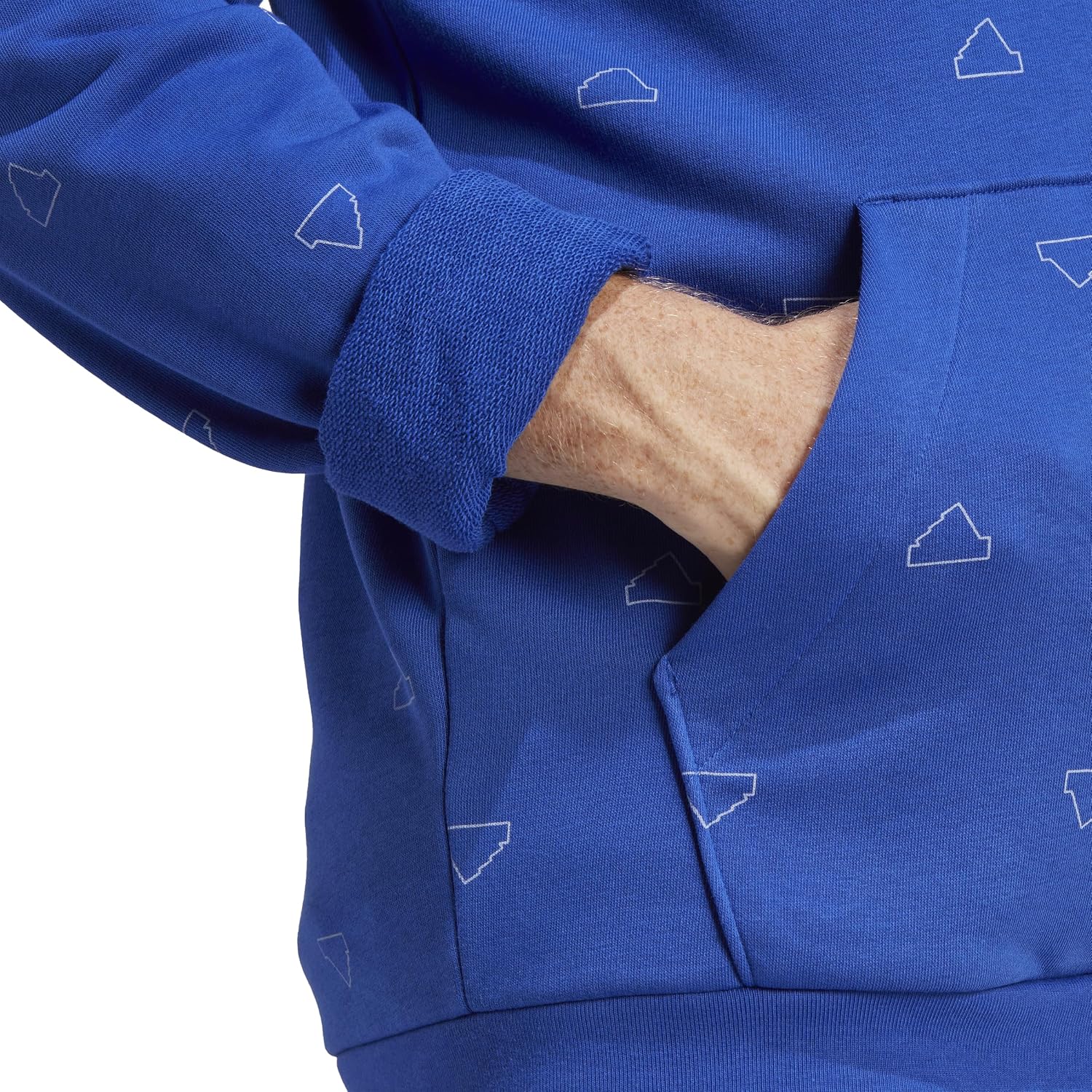adidas Seasonal Essentials Monogram Graphic Hoodie Sweatshirt Men's Tracksuit Top
