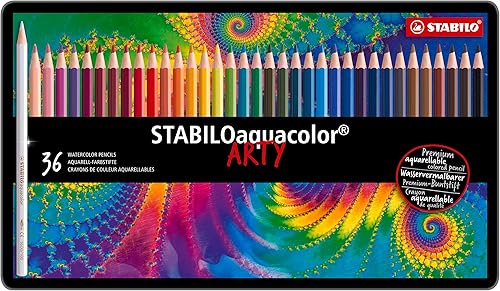 STABILO Aquacolor - Juego de lápices de colores, 36 colores (1636-5)