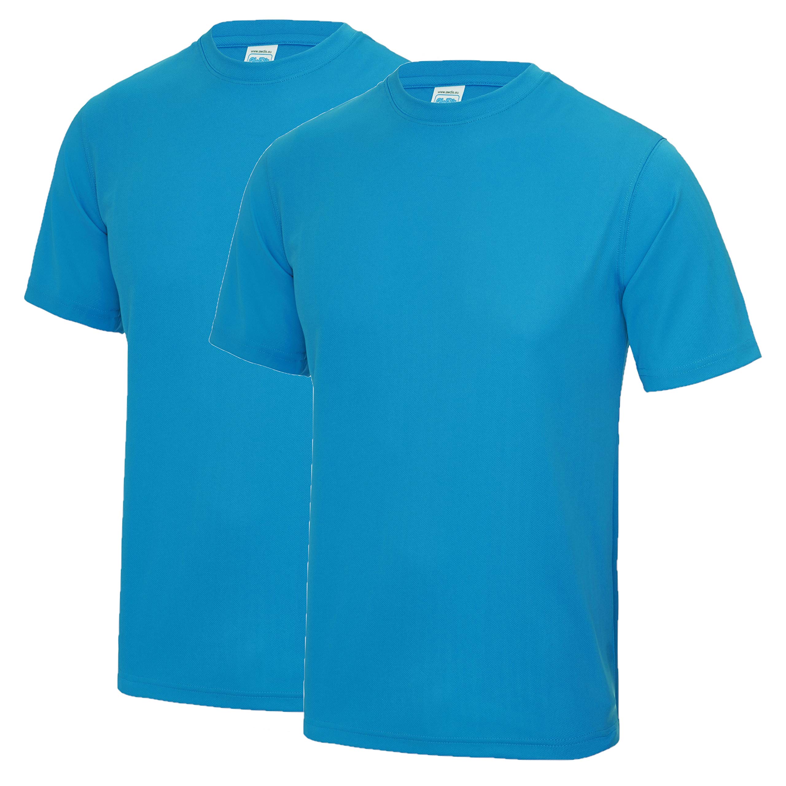 AWDis Just Cool JC001 Cool T 2 Pack - Sapphire Blue - Medium