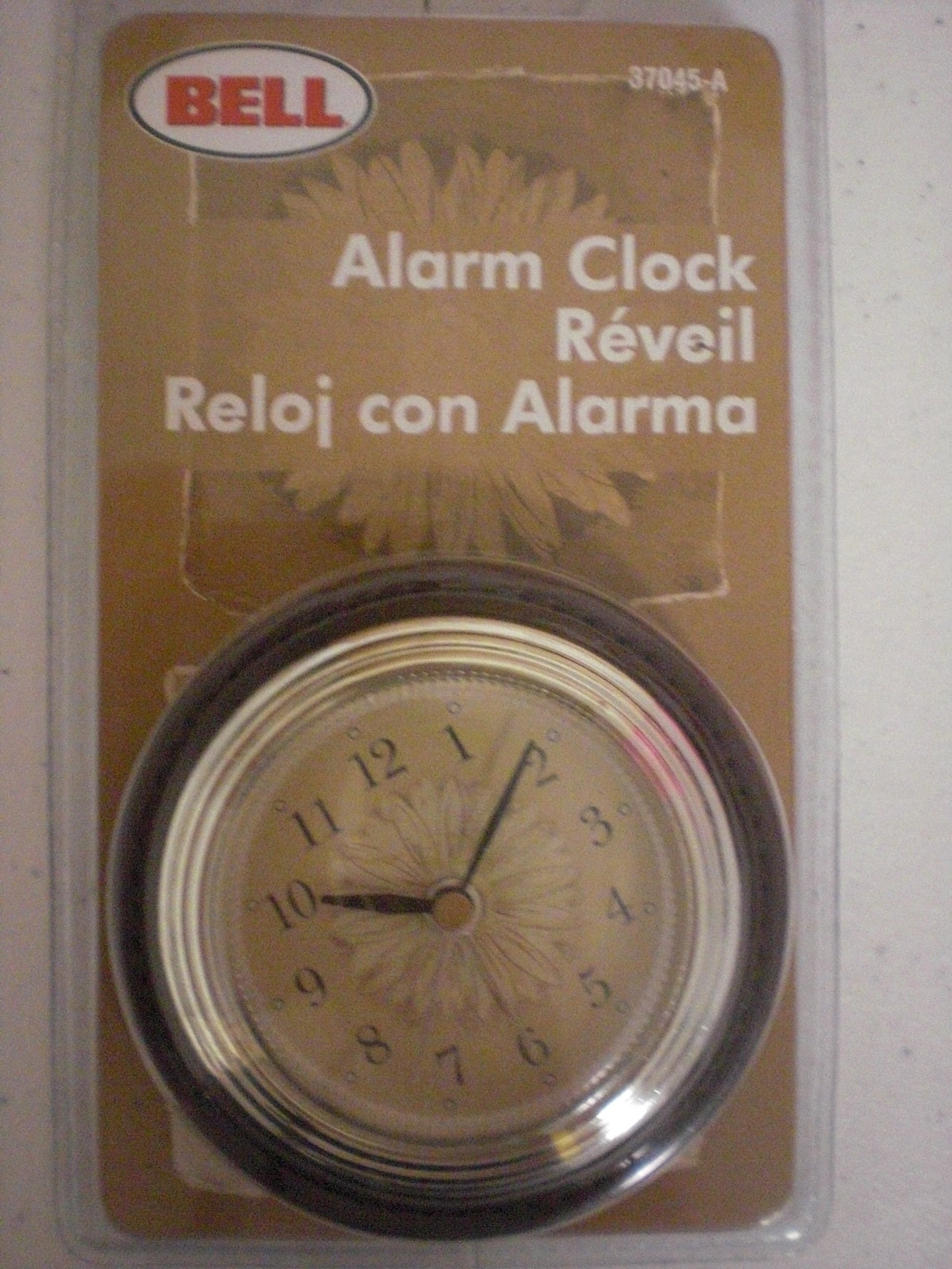 Alarm Clock Brown Floral Classic Analog Clock