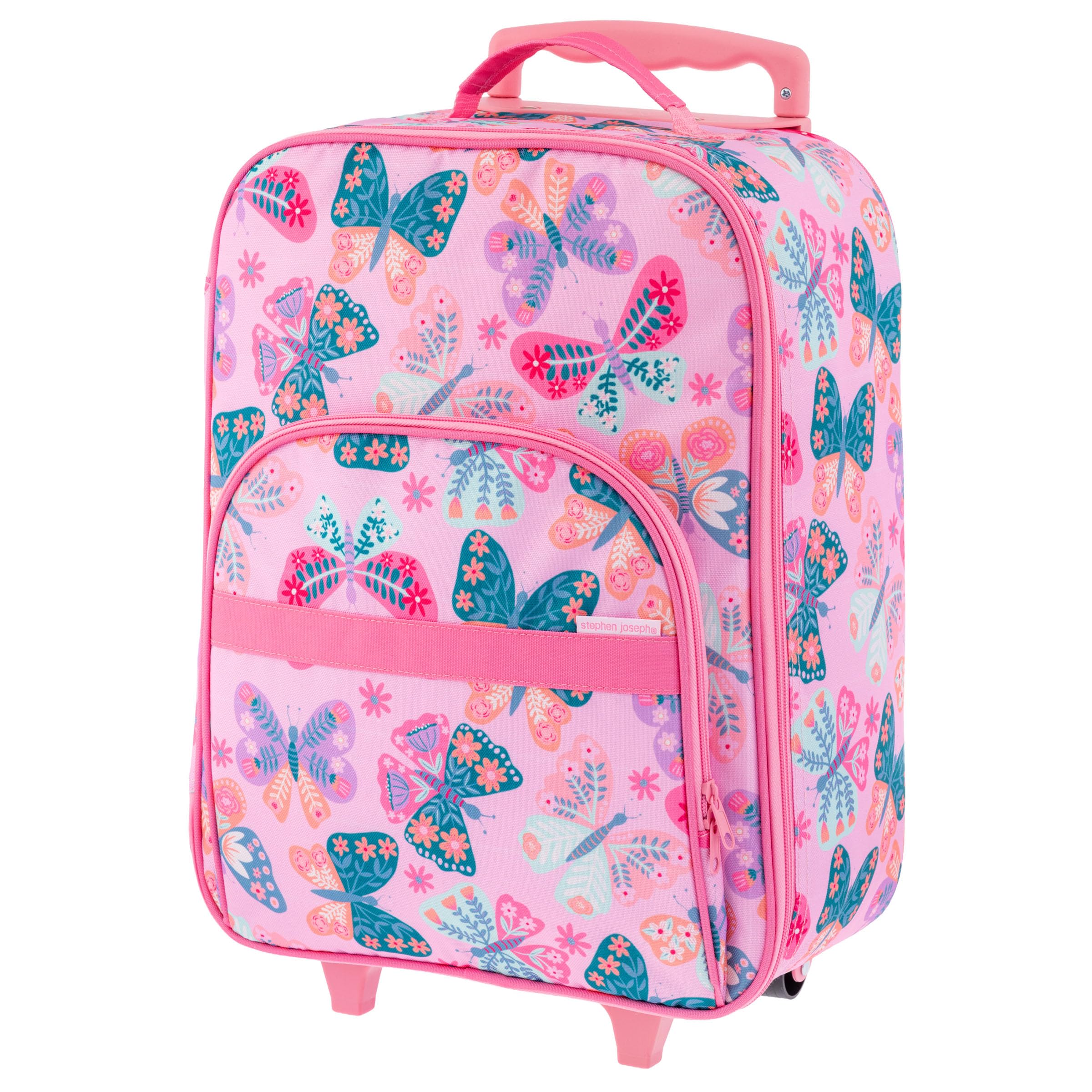 Kids' Rolling Carry-On Luggage, Butterfly
