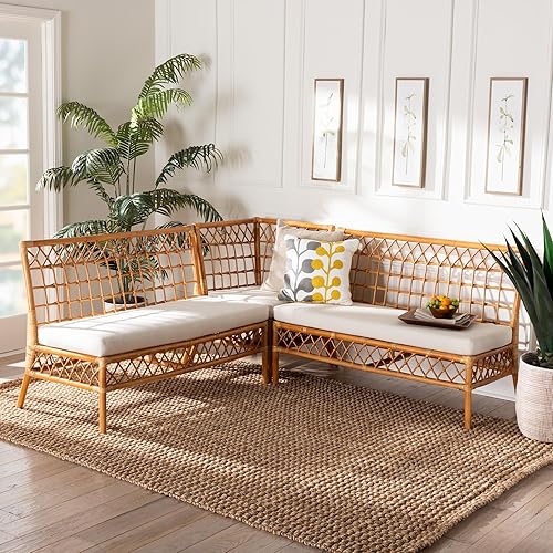 Miniatura 2 de bali & pari Capella - Rincón de comedor, 3 piezas, blancomiel clara