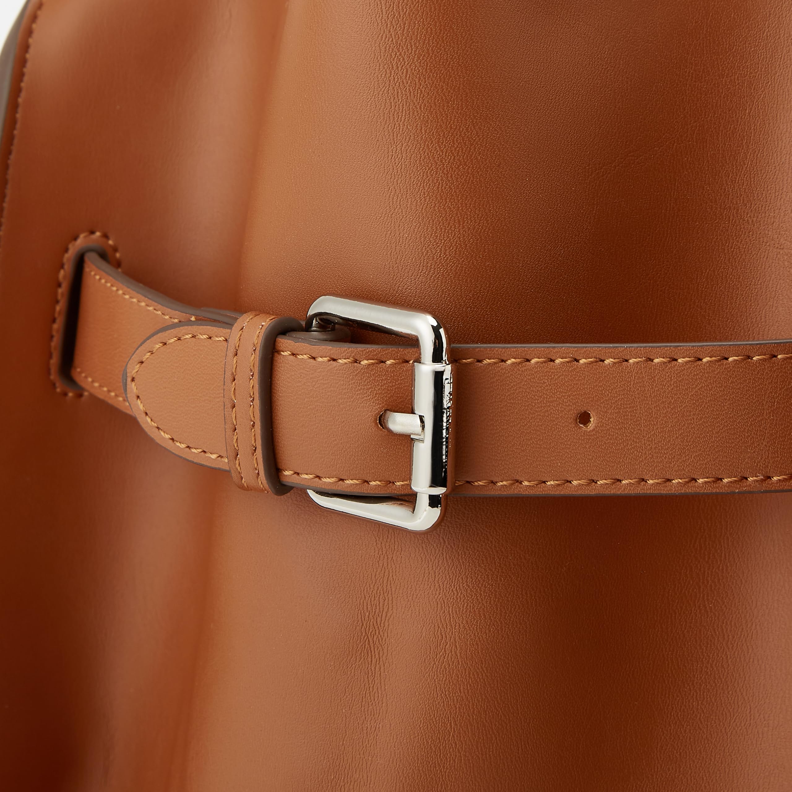 Bolso grande de piel vegana para mujer, retro, con asas superiores, de moda, para el trabajo, de piel sintética.