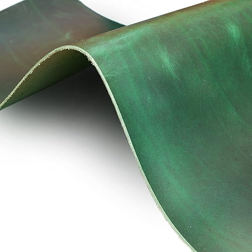 Cuero marrón vegetal, hojas de cuero de vaca curtido con aceite de grano completo real, cuero de herramientas para manualidades, grado A de 4-5