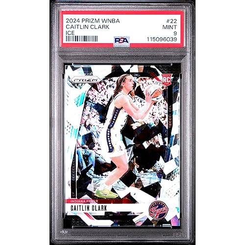 Graded 2024 Panini Prizm Caitlin Clark #22 Ice Rookie RC Basketball Card PSA 9 Mint