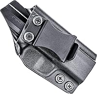 Vista 11 de Funda IWB redondeada - Portación oculta en la cintura, fabricada en Estados Unidos, Concealment Express, Kydex negro, lista para ópticos, Compatible