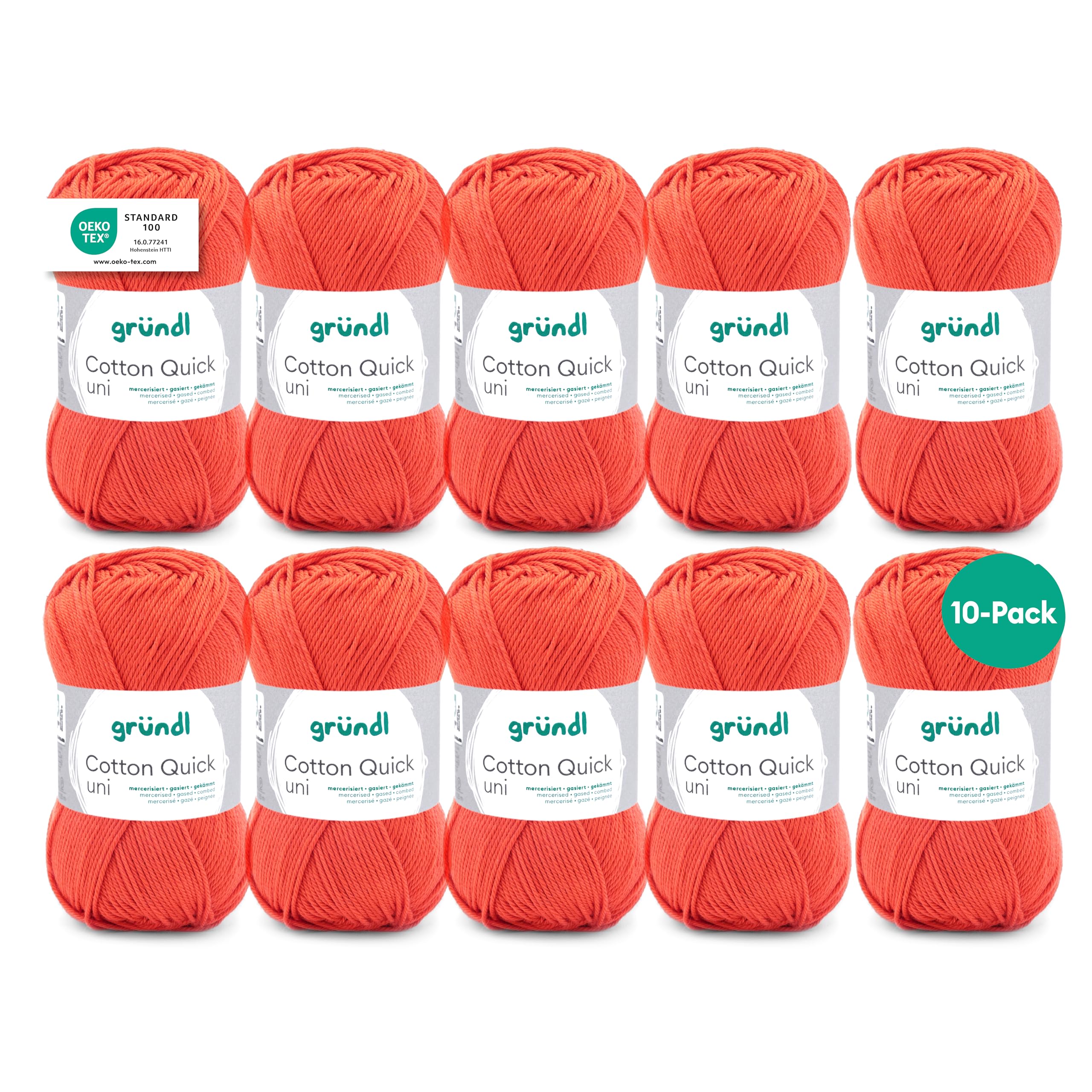 Laine pour crochet fine Gründl Cotton Quick fil à tricoter coton 100%