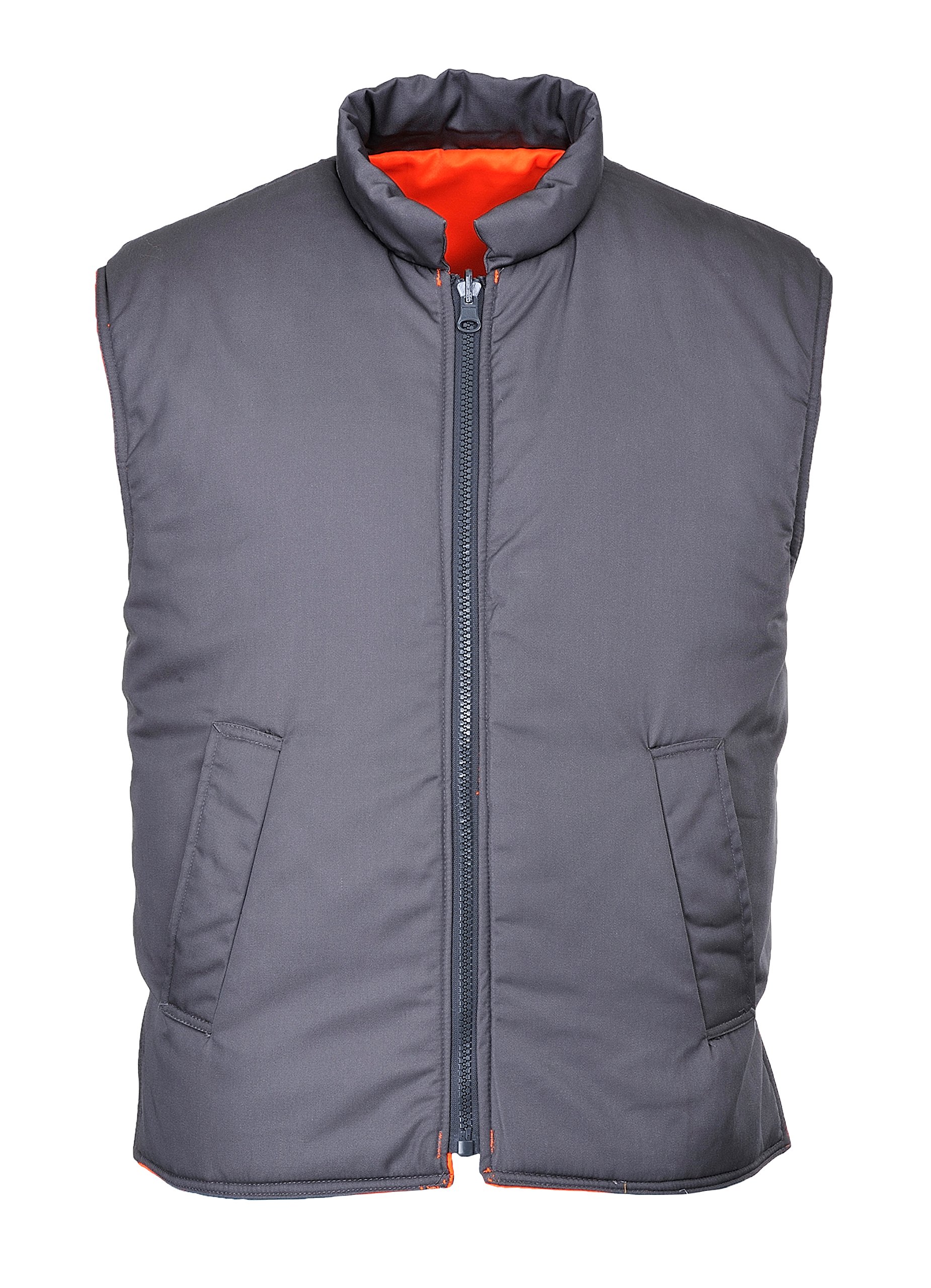 Portwest Chaleco De Calor De Alta Visibilidad Reversible, Ris, Tamaño: S, Color: Naranja, RT44ORRS