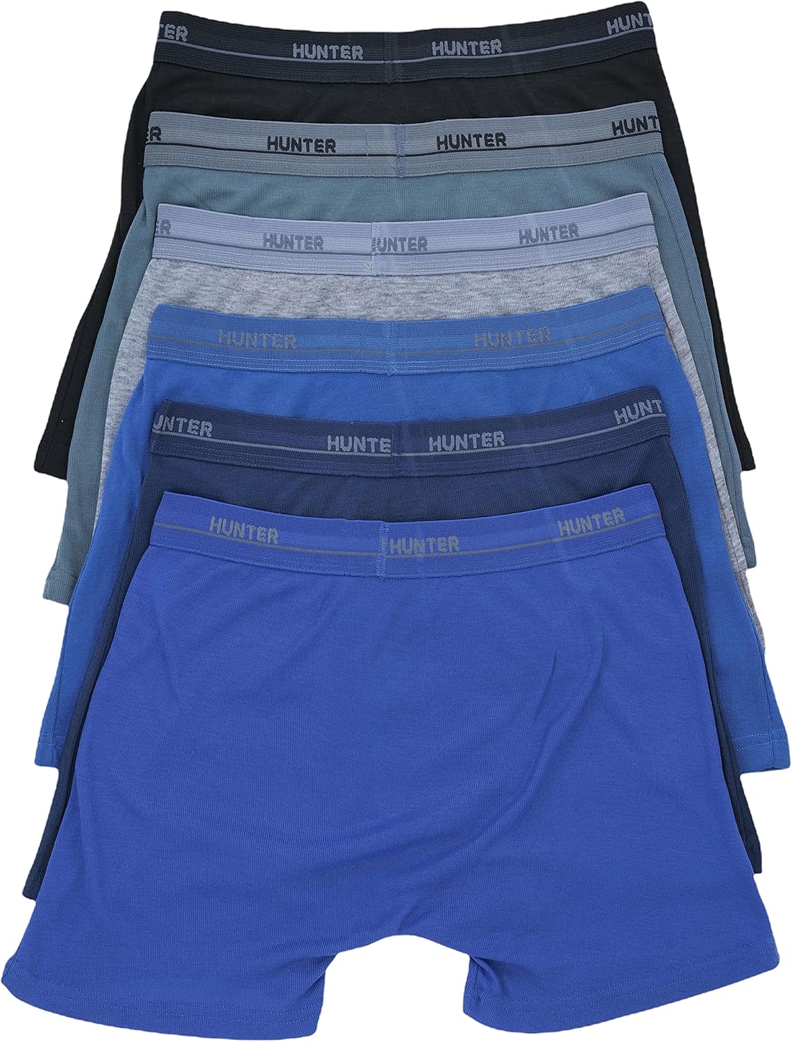 ToBeInStyle Men's Pack of 3 Solid Print Boxer Briefs - Image 3
