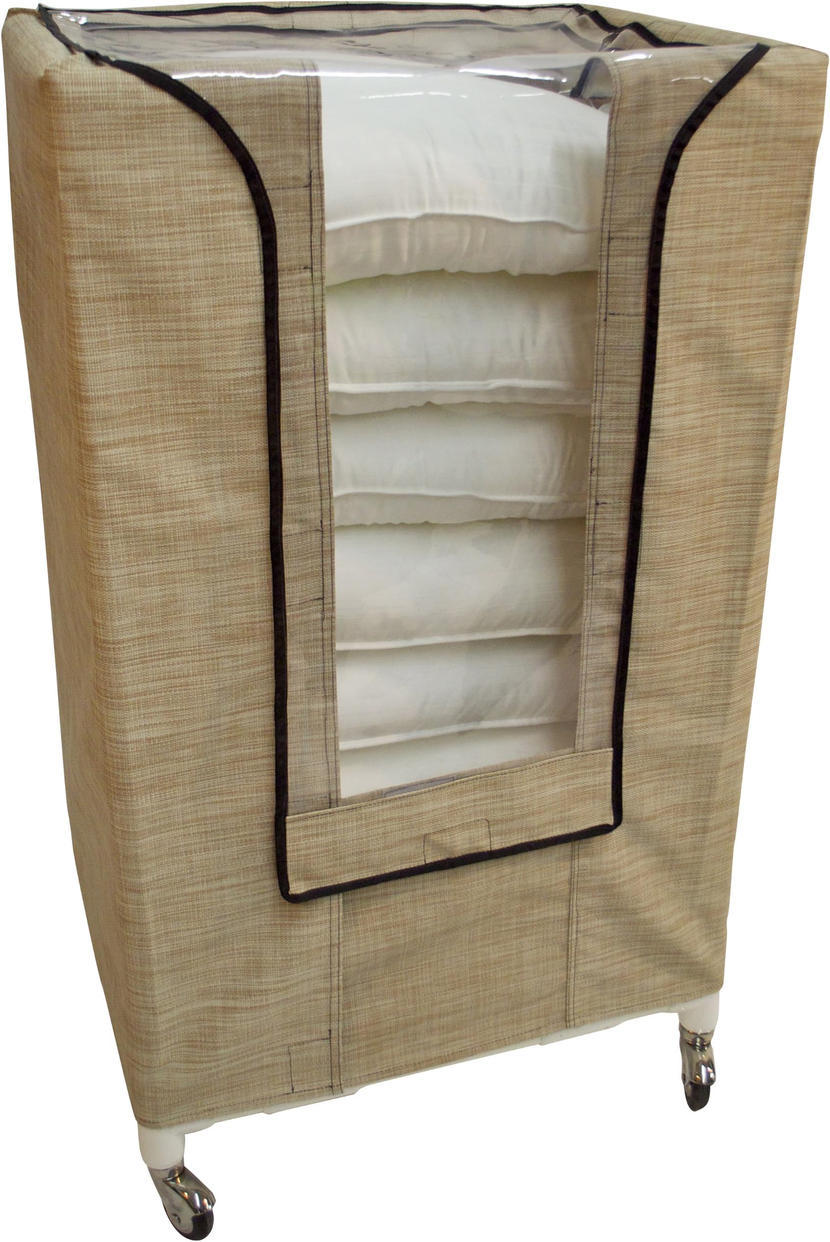 CENTiCARE PC-4000-L Vinyl Fabric Pillow and Isolation Gown Cart, Linen Color