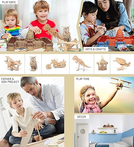 Miniatura 5 de 3d Madera Natural PuzzleUS Capitol Building