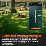 WORX Landroid Vision L1300 Robotic Lawnmower WR213E.1 for Gardens up to 1300 m² - Intelligent Robotic Lawnmower without Boundary Cable - WiFi & Bluetooth - Active Obstacle Avoidance with AI Technology - 11