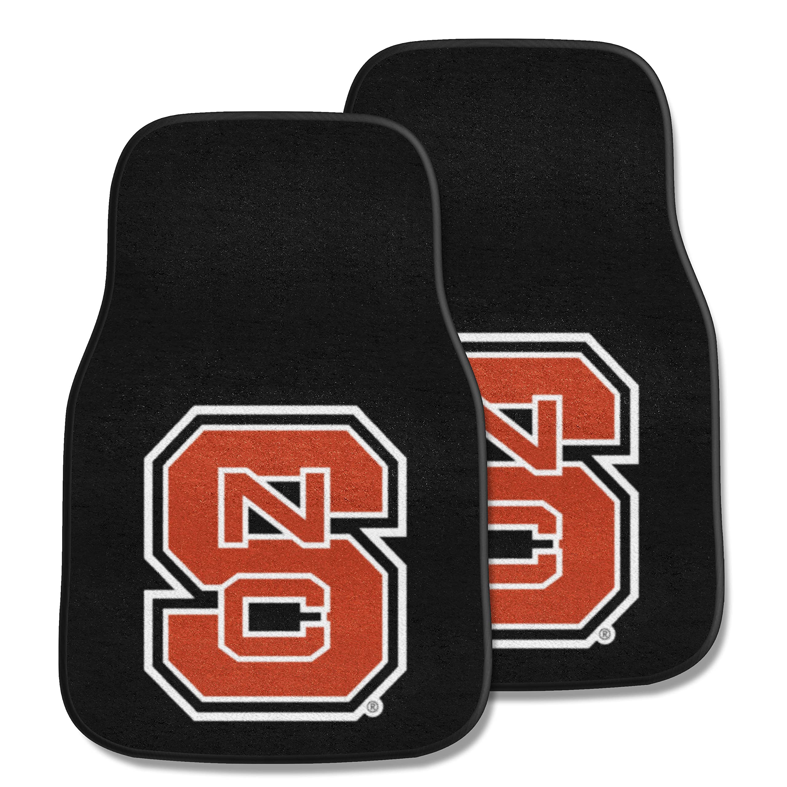 FANMATS NCAA Unisex-Adult Front Carpet Car Mat Set - 2 Pieces
