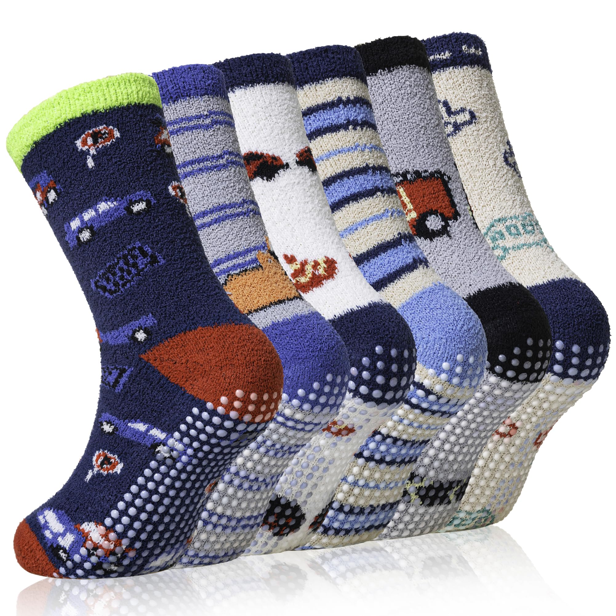 Eyean Kids Fuzzy Socks Non Slip Warm Winter Boys Girls Slipper Grip Socks