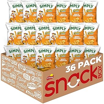 Simply, Cheetos Puffs White Cheddar, 0.875 Ounce (Pack of 36)