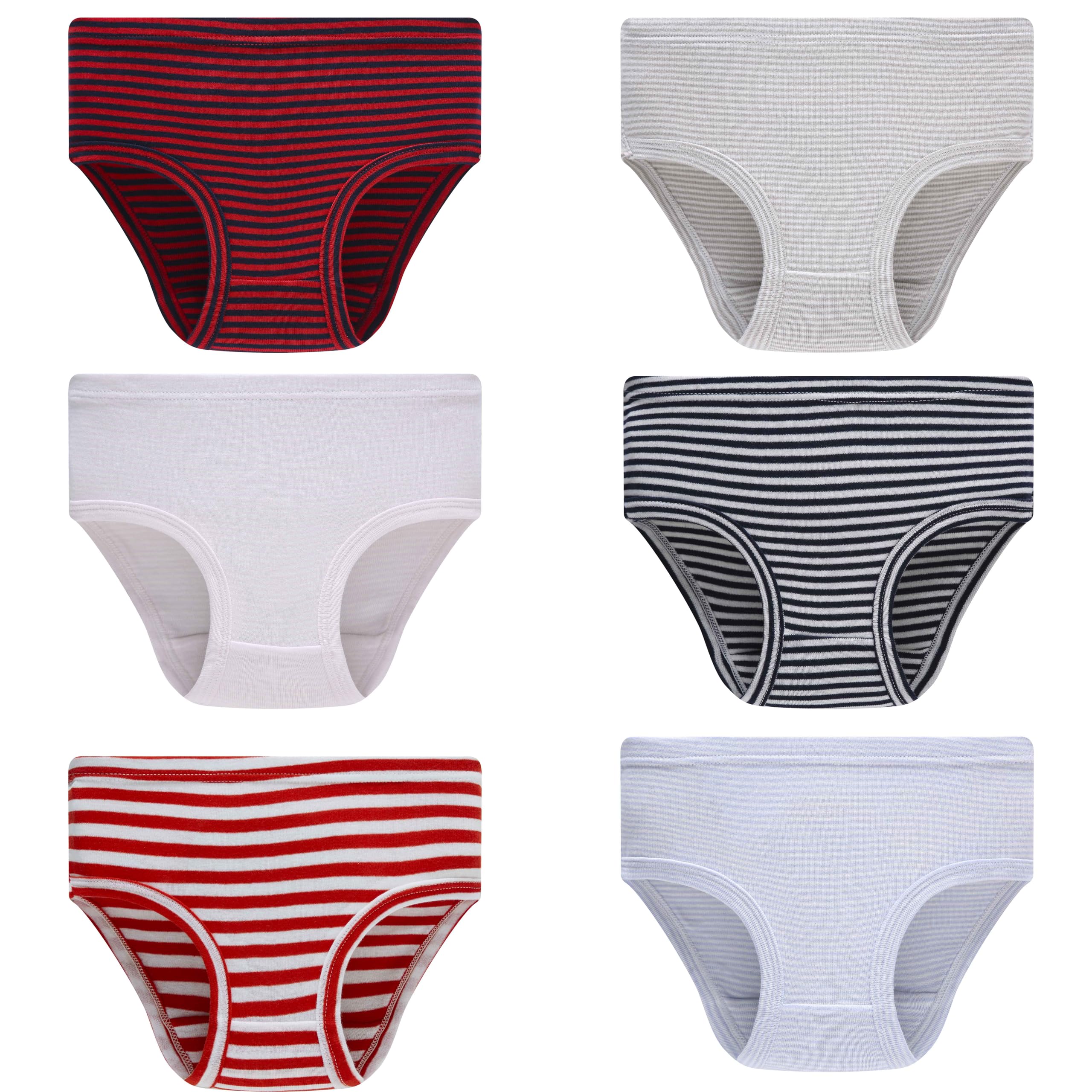 Family Feeling Girls' 100% Cotton Underwear - Comfortable & Breathable Panties for Kids