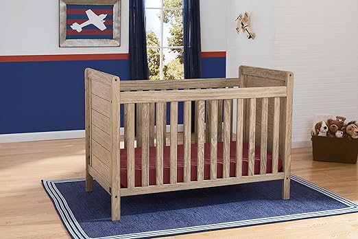 rustic whitewash crib