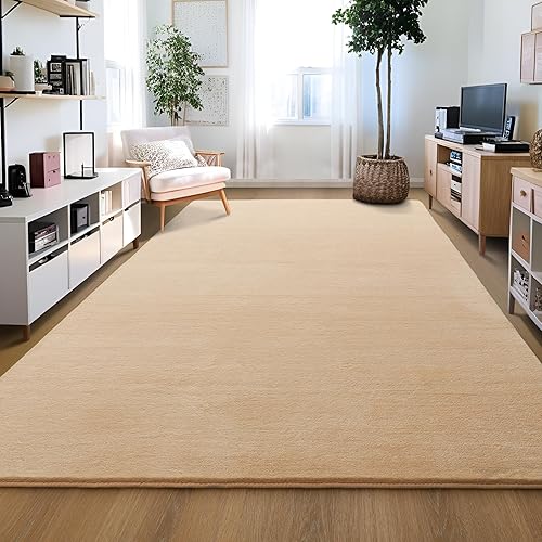 Vista 139 de JUNOVO - Alfombras de área ultra suaves de 4 x 5.3 pies, alfombras esponjosas para dormitorio, niños, niñas, bebés, sala de estar, suelo, cuarto