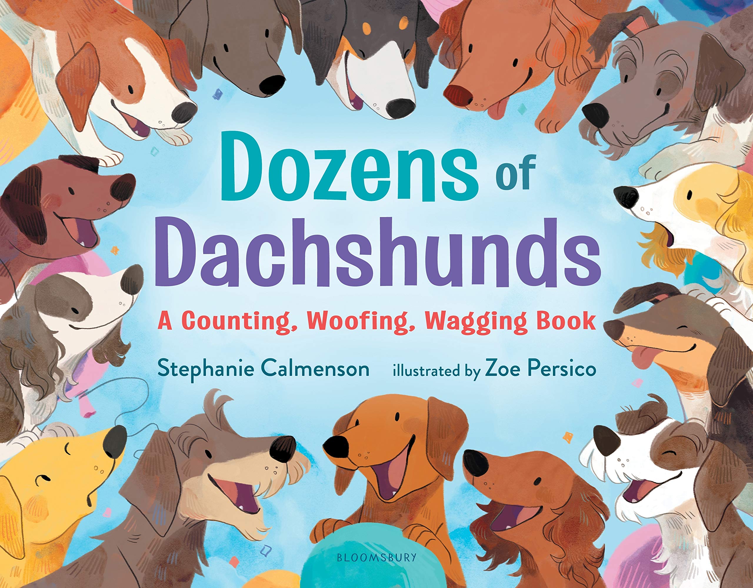Cover of Dozens of Dachshunds: A Counting, Woofing, Wagging Book (Woofing, Wagging Concept Books)