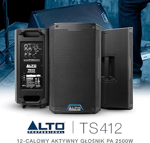 Miniatura 22 de Alto Professional TS412 - Altavoz PA alimentado de 2500 W de 12 pulgadas con mezclador de 3 canales, transmisión Bluetooth, enlace de altavoz