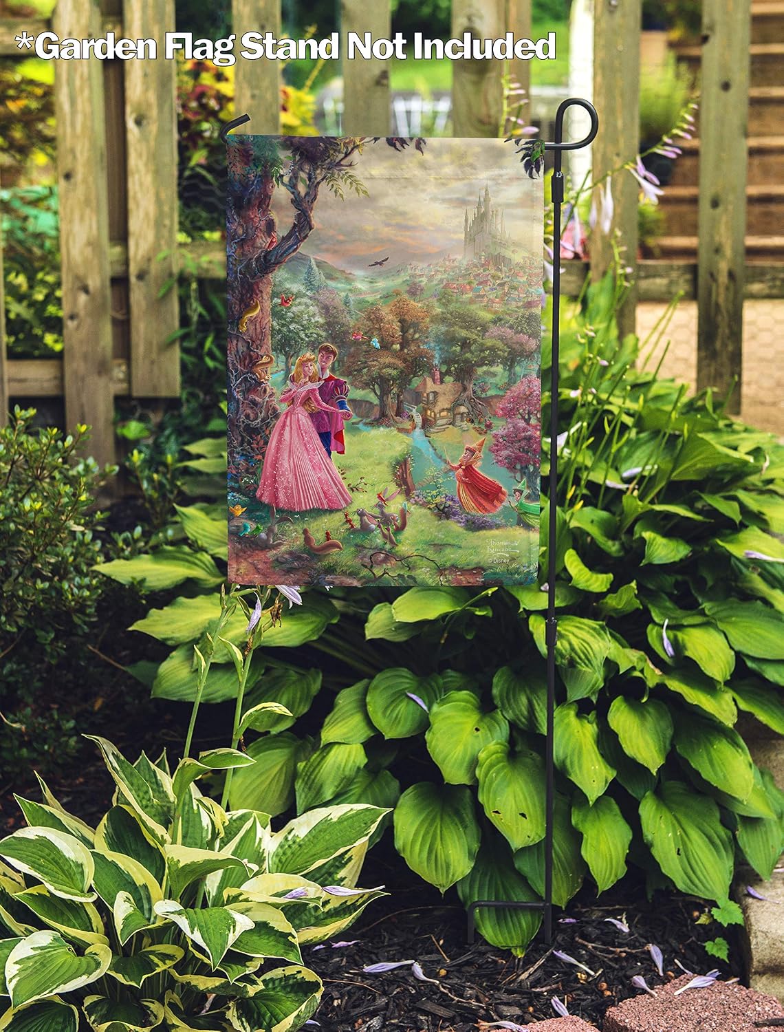 Flagology, Thomas Kinkade Disney Princess, Sleeping Beauty, Sleeping Beauty – Garden Flag 12" x 18", Outdoor/Indoor, Officially Licensed Disney