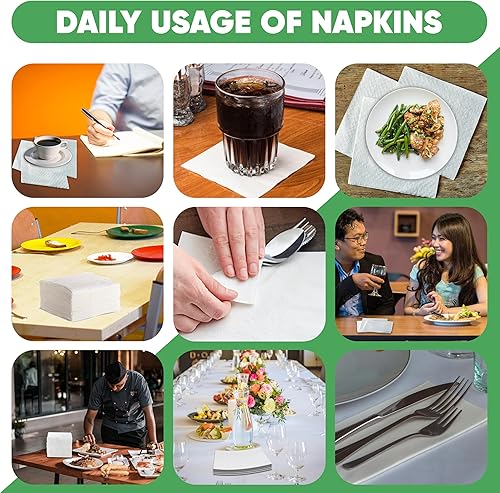 Miniatura 8 de Perfect Stix Almuerzo elegante de 1 capa, blanco, paquete de 1000ct