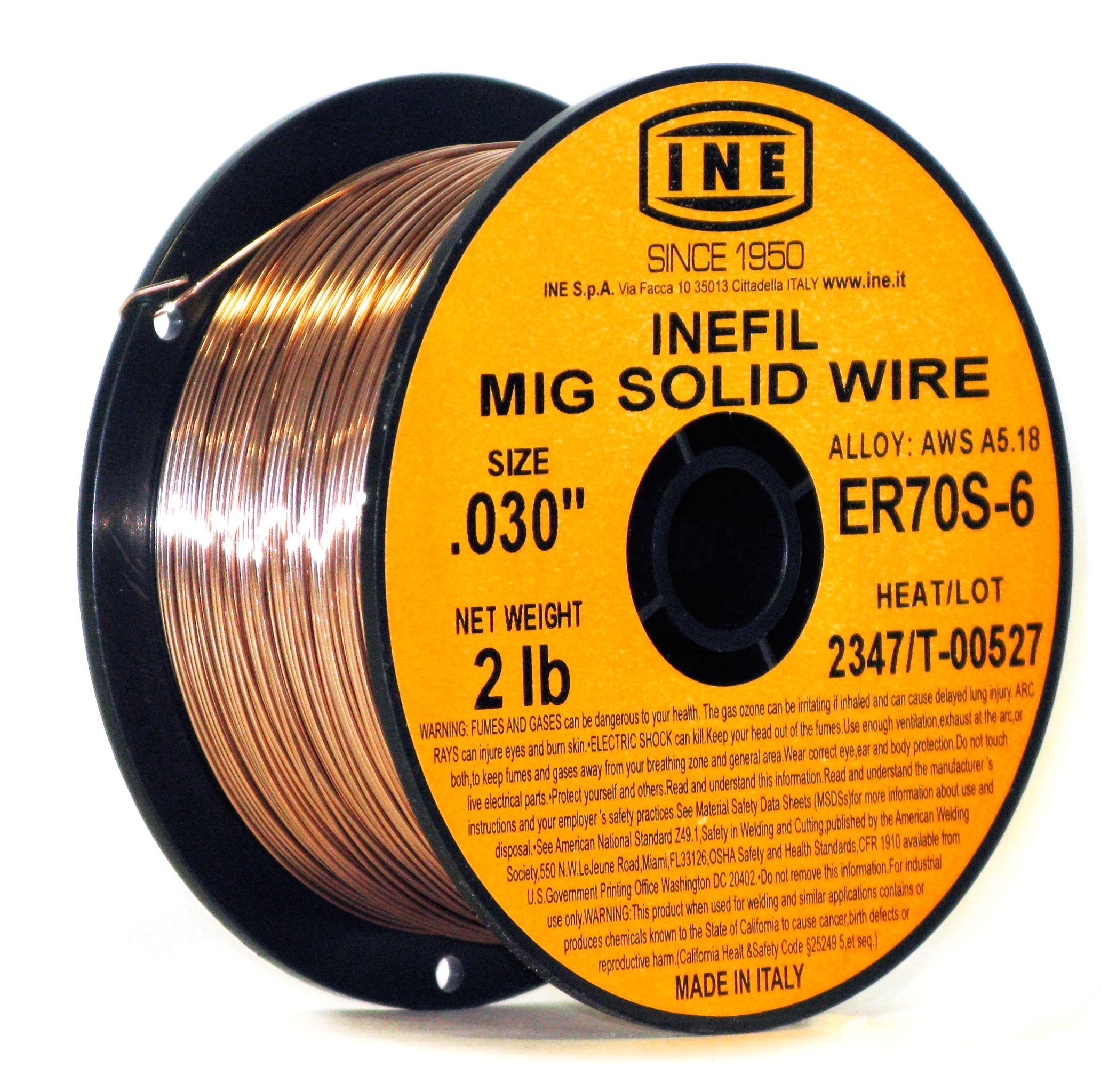 ER70S-6 Flux Core Welding Wire .035" - 10-Pound Spool (2-Pack), Gasless, Low Spatter For Mild Steel