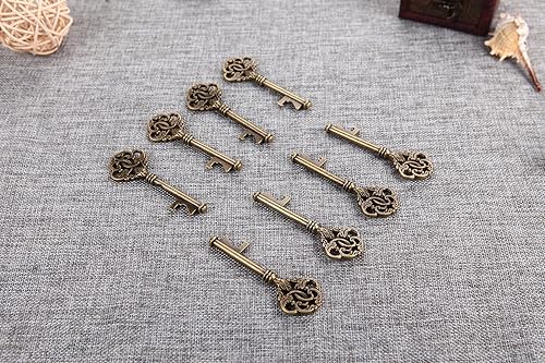 Miniatura 2 de 40 llaves de esqueleto de corona grande, abrebotellas, decoración rústica, despedida de soltera, steampunk antiguo