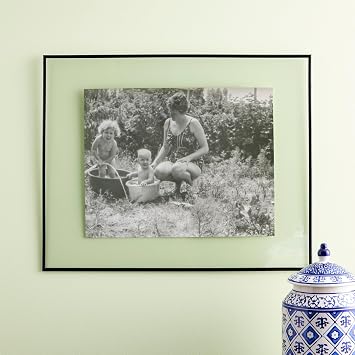 Studio Decor 16 x 20 Basics Black Multipurpose Thin Float Picture Frame - Includes Pre-attached Hanging Hardware, Horizontal or Vertical Display - 1 Pack