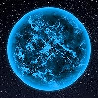 Vista 9 de Calcomanía de pared que brilla en la oscuridad Tierra para techo, planeta luminoso, calcomanía de pared para dormitorio de niños, tierra