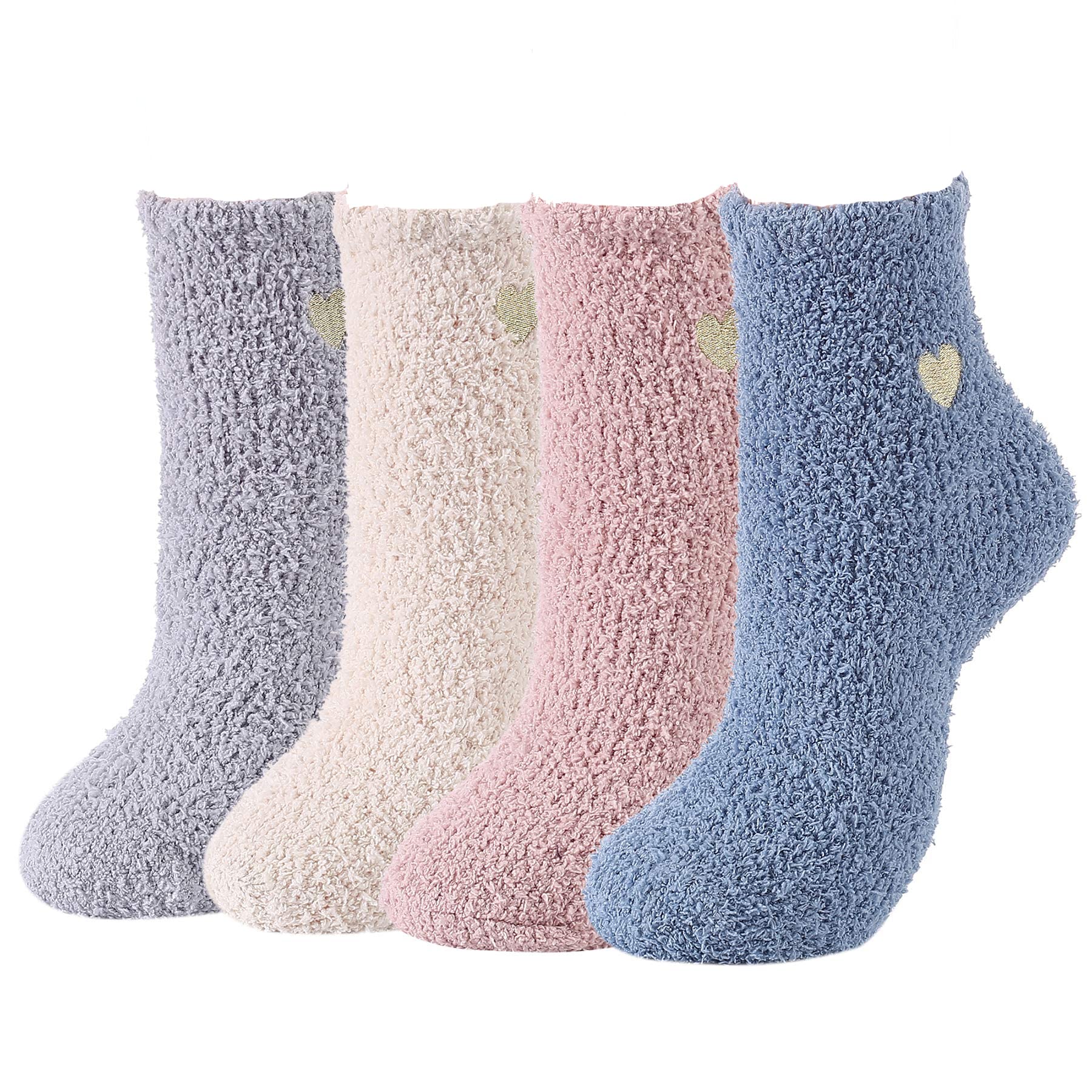 Zando Women's Soft Fuzzy Socks - Thick, Warm, Fluffy, Comfy Home Sleeping Socks