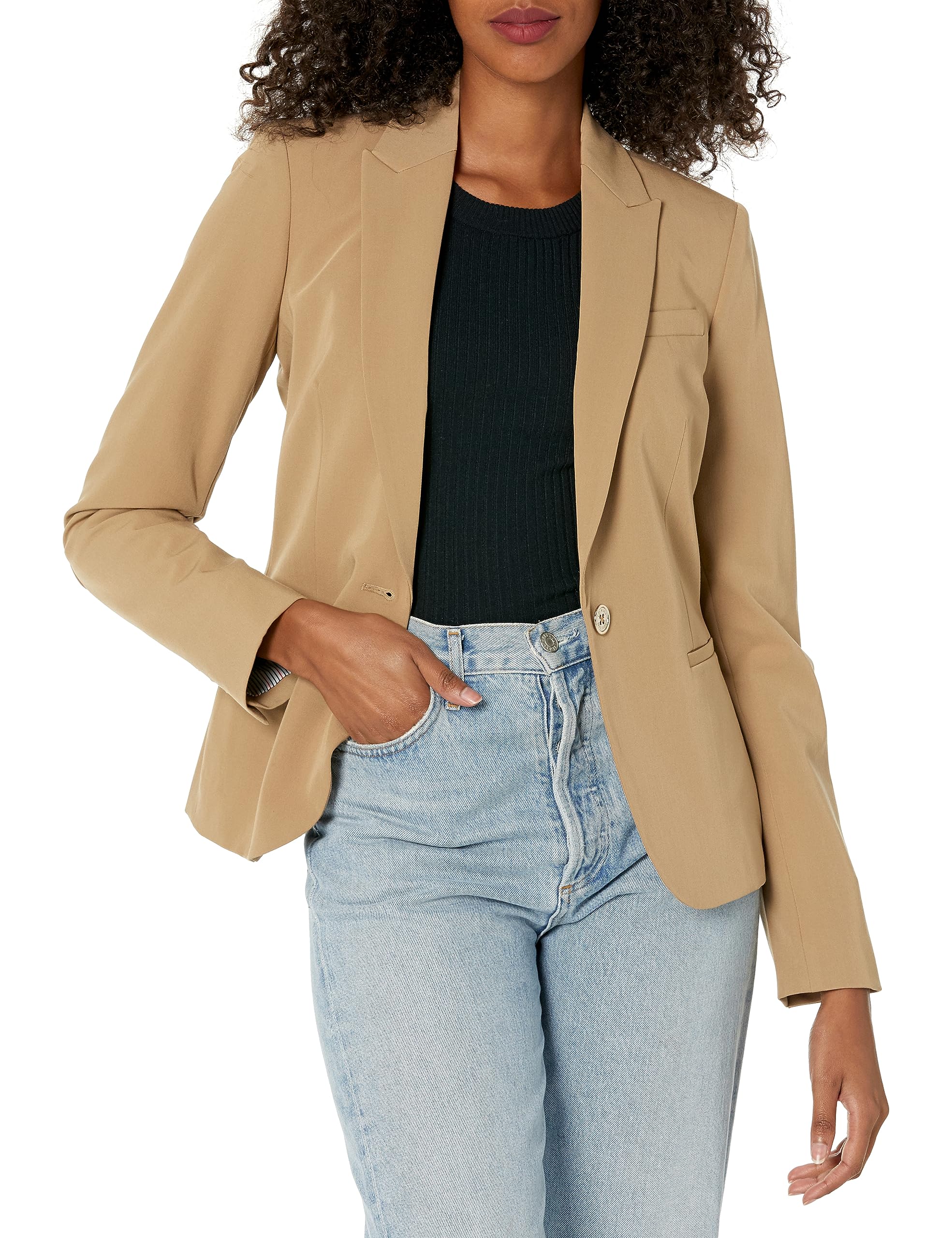 Tommy Hilfiger Blazer – Business Jacket with Flattering Fit And Single-Button Closure Blazer Donna (Pacco da 1)