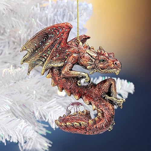 Miniatura 92 de Design Toscano Frost The Gothic Dragon - Adorno navideño para decoración navideña, 3 pulgadas de ancho, 3 pulgadas de profundidad, 5 pulgadas