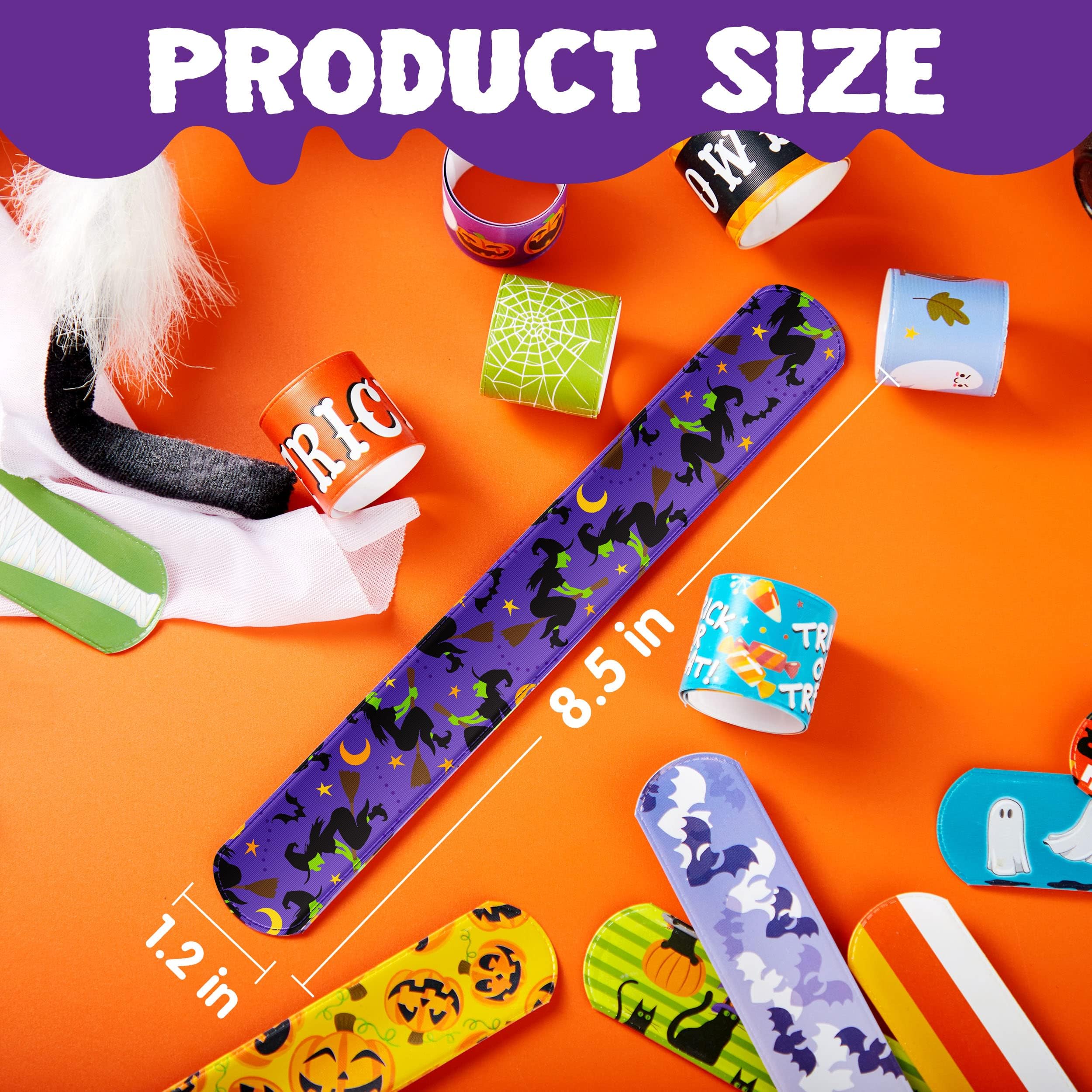 72 pulseras de Halloween para niños, pulseras de Halloween a granel para niñas y niños, pulsera de amistad para regalos de fiesta de Halloween, rellenos de bolsas de regalos, recuerdos de aula 5