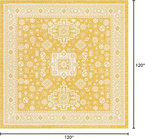 Miniatura 476 de Rugs.com Outdoor Aztec Collection Alfombra – 4 x 6 pies alfombra de tejido plano gris carbón perfecta para salas de estar, grandes comedores, planos