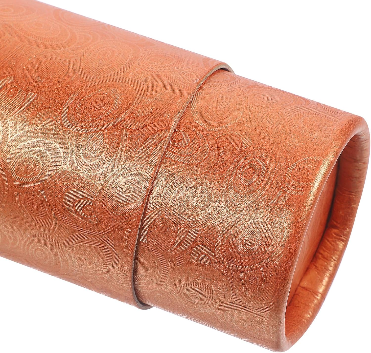 ARTIBETTER Expandable Poster Storage Tube for Artists, 35cm to 62cm Telescoping Drawing Case, Copper Color Paper Tube Holder for Artworks and Calligraphy Transport
