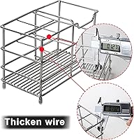 Vista 7 de Dseap - Soporte para cepillo y pasta de dientes de acero inoxidable