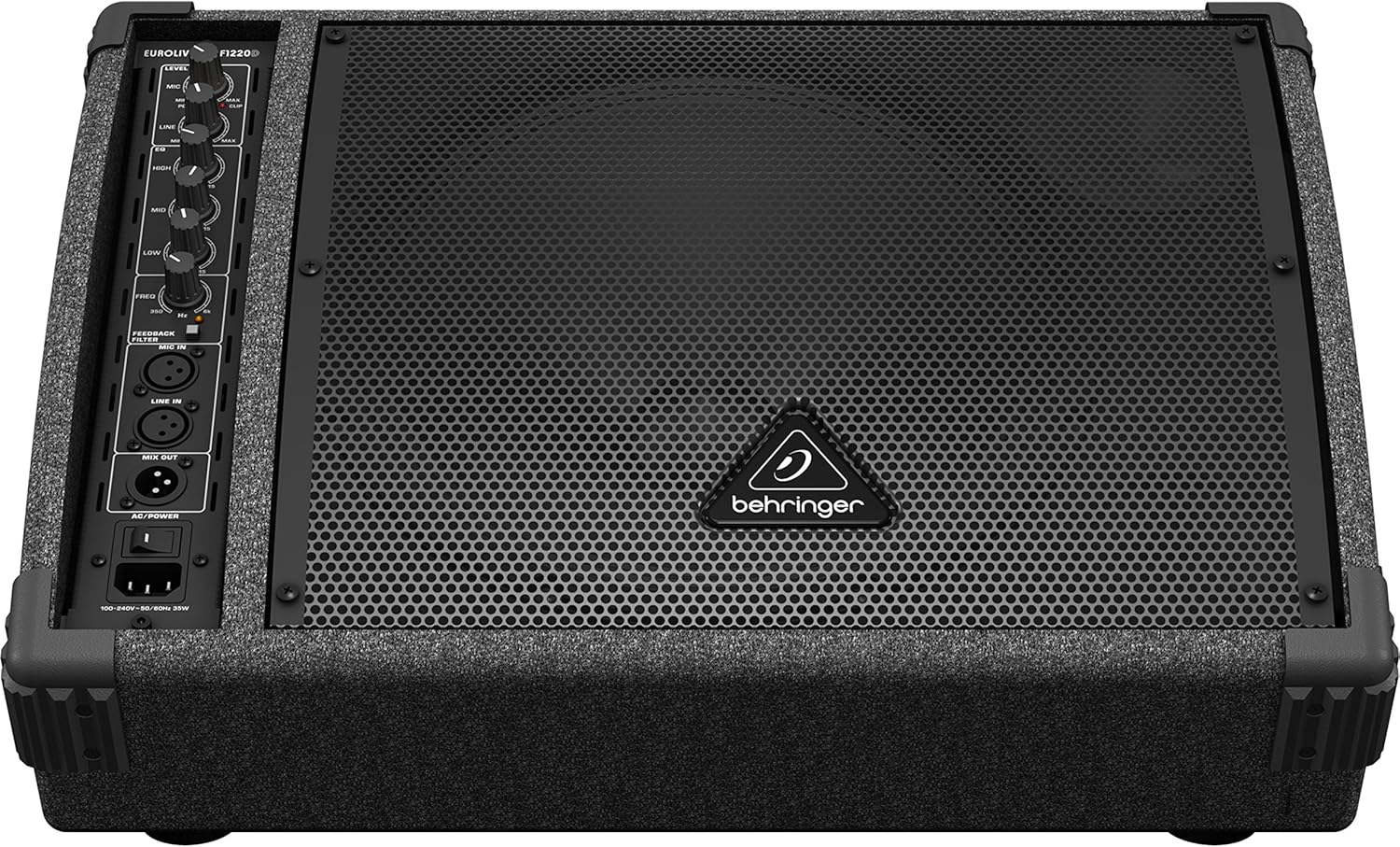Behringer EUROLIVE F1220D Bi-Amped 250 Watt Monitor Speaker System with 12" Woofer, 3" Tweeter and Feedback Filter - Image 4