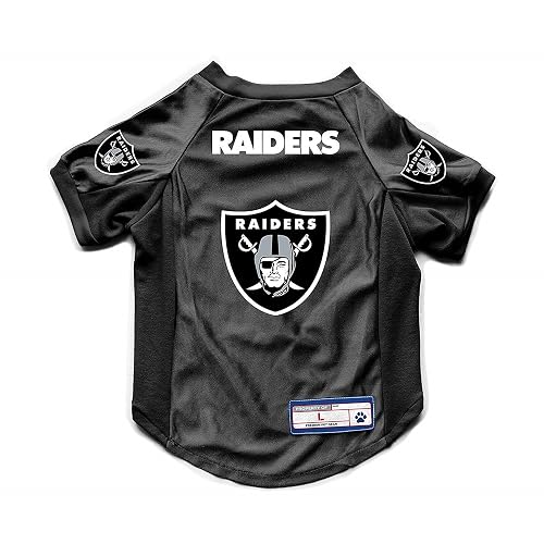 Littlearth NFL Oakland Raiders - Camiseta elástica para Mascotas, Talla M