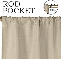 Vista 5 de Superior Cortinas opacas, oscurecimiento de habitación, dormitorio, cortinas, cocina, detalles de ventana de sala de estar, bloqueo solar, térmico