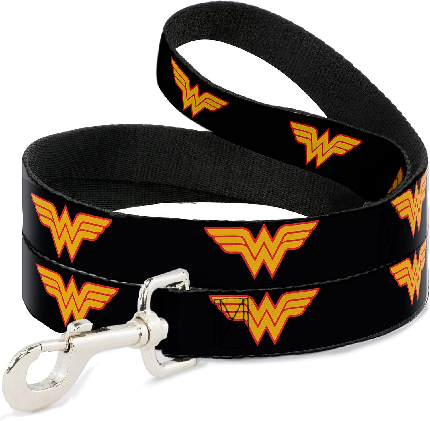 Buckle-Down "Wonder Woman Logo Black Dog Leash, 6'