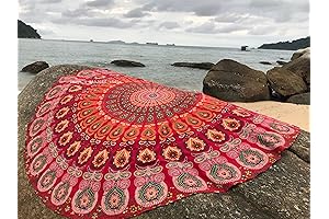 Mandala Round Beach Tapestry: A Cosmic Oasis