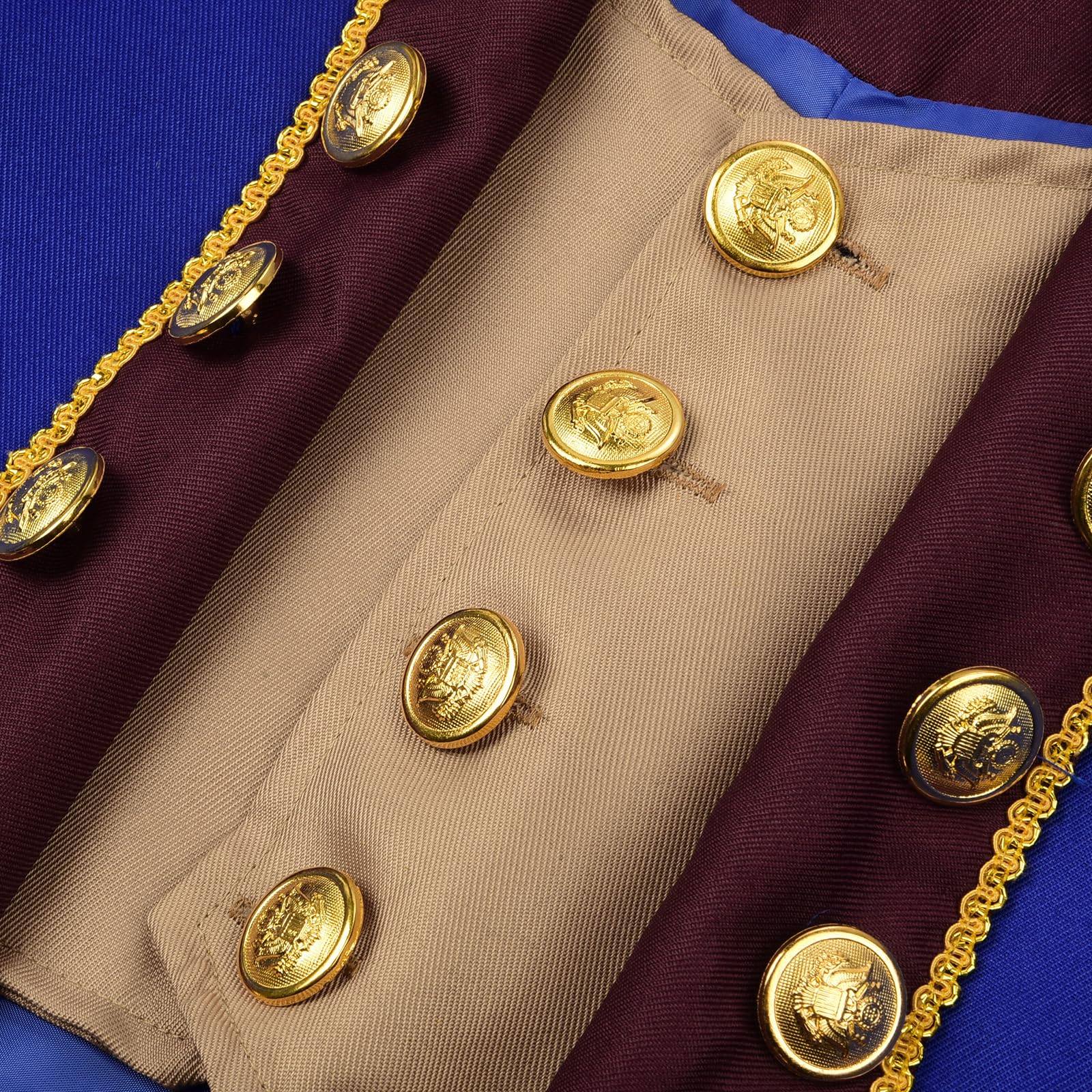JerrisApparel Disfraz colonial para niños, disfraz de George Washington Hamilton, guerra revolucionaria, Halloween