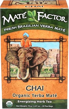 The Mate Factor, Tea Mate Chai Organic, 20 Count