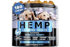 Natural Calming Dog Chews: Valerian Root and Hemp for Thunder and Travel