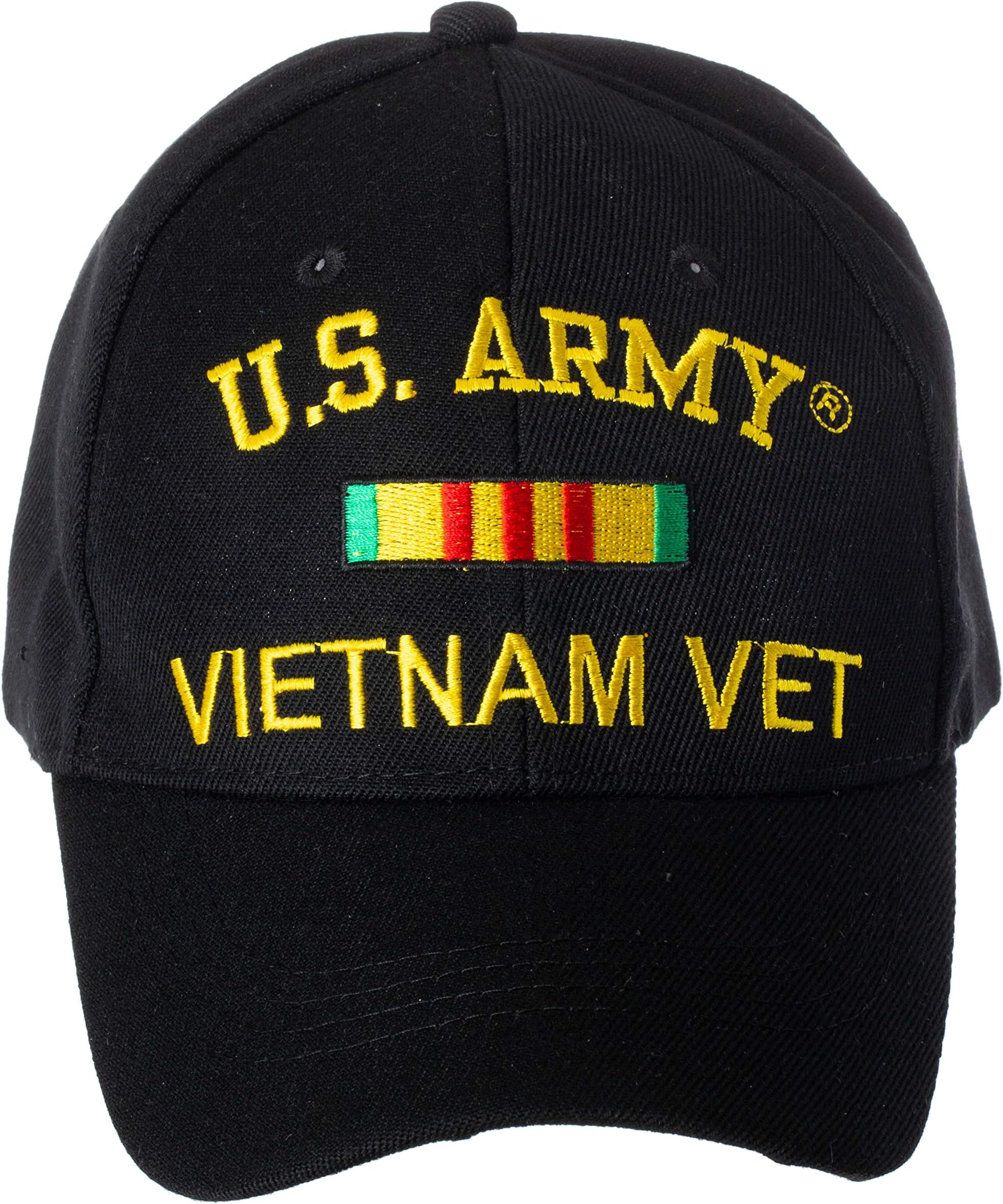 Officially Licensed Vietnam Veteran Embroidered Adjustable Baseball Cap - US Navy, US Air Force, Army