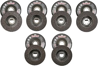 12 Assorted GRIT 4 1/2" ANGLE GRINDER SANDING FLAP DISC 40/60/80/100/120/180