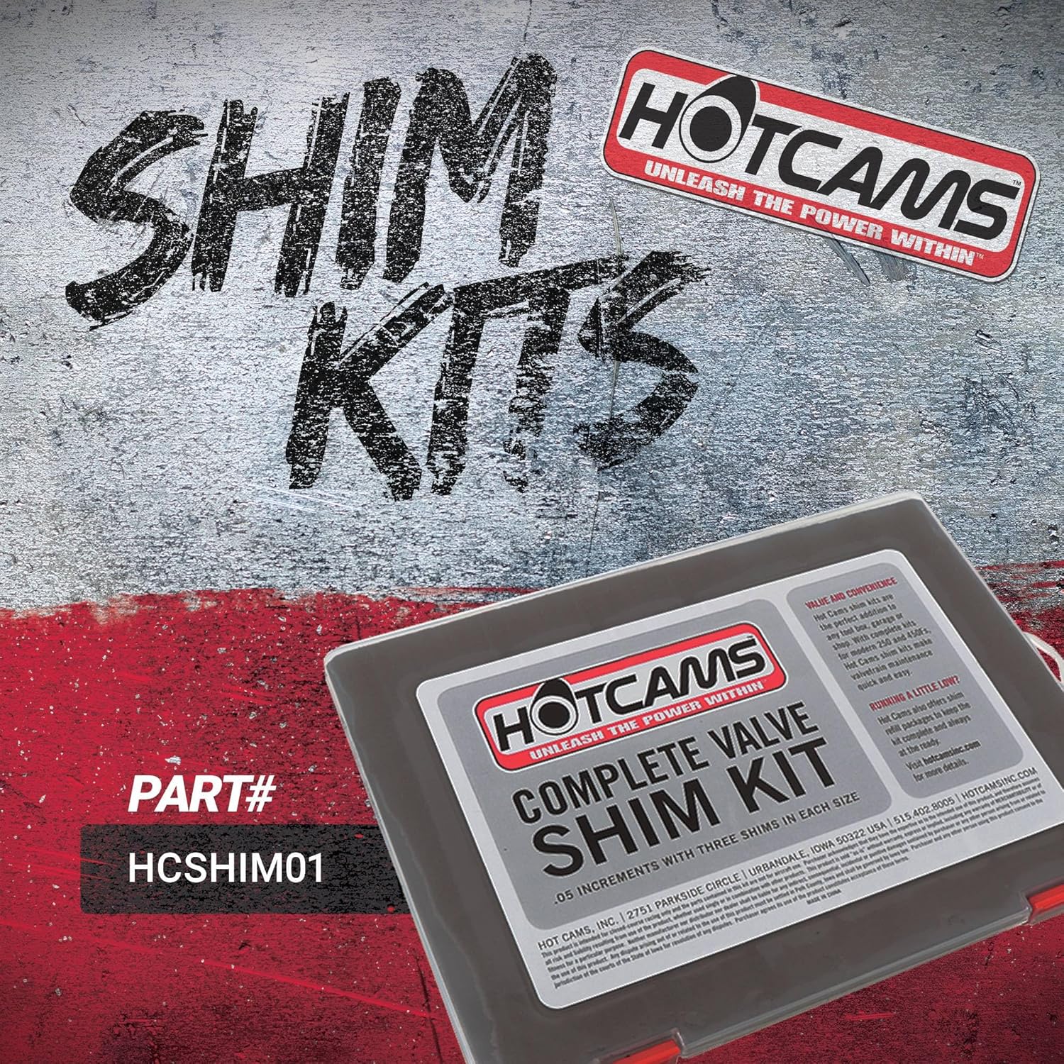 Hot Cams 7.48mm Complete Shim Kit HCSHIM01 for Honda CRF Kawasaki KX Suzuki RMZ Yamaha WR YZ Dirt Bikes