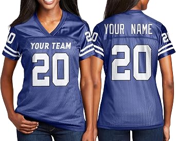 Custom Football Jersey Personalized Team Name & Number Custom Adult Replica Jerseys
