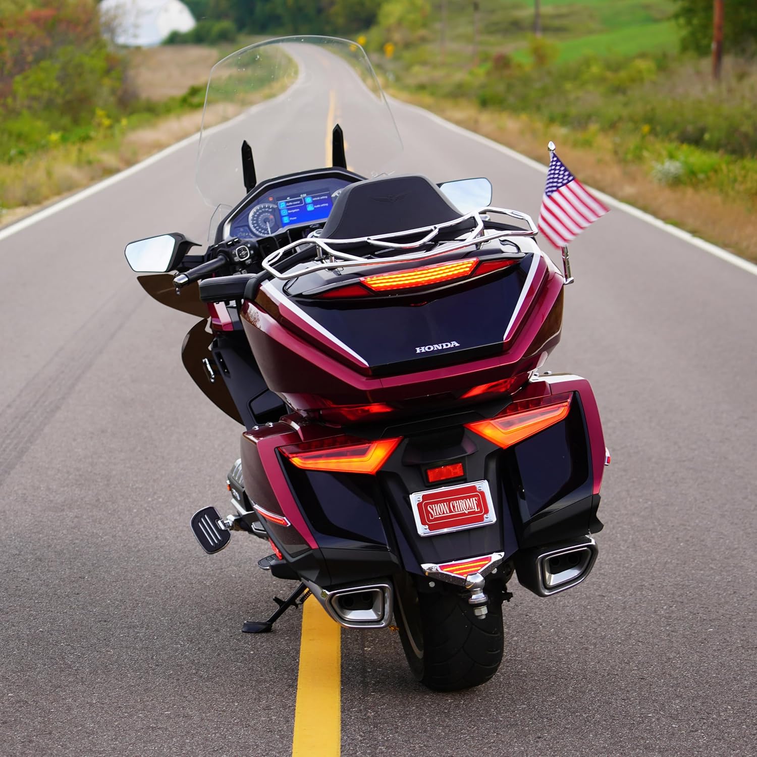 Marvel Lower Running and Brake Light LED Chrome for Goldwing GL1800 2018+ 52-972 by Show Chrome